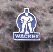 Vintage Wacker Compactors Compaction Equipment Rollers & Tampers Pin Badge