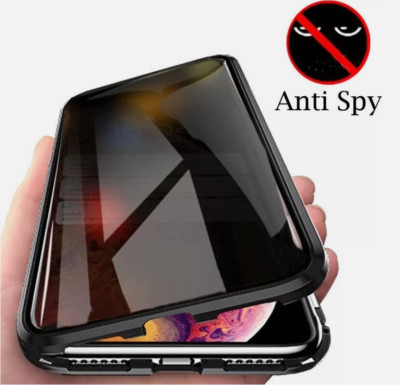 360° Adsorption Anti Spy Privatsphäre Doppel Hartglas Magnet Handy Hülle Cover