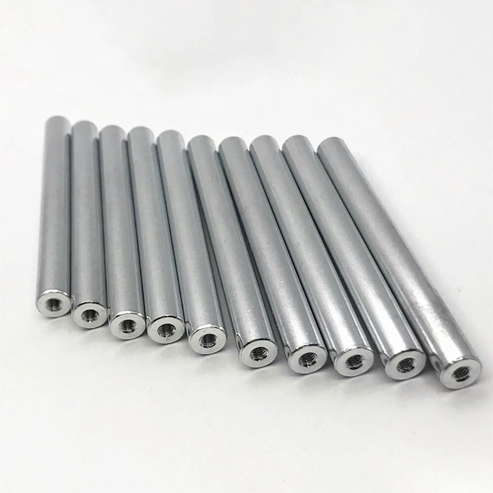 Verbindungsmuffe Rund M2 M2.5 M4 M5 M6 M8 M10 Aluminium Langmutter Gewindemuffe - Bild 3 von 4