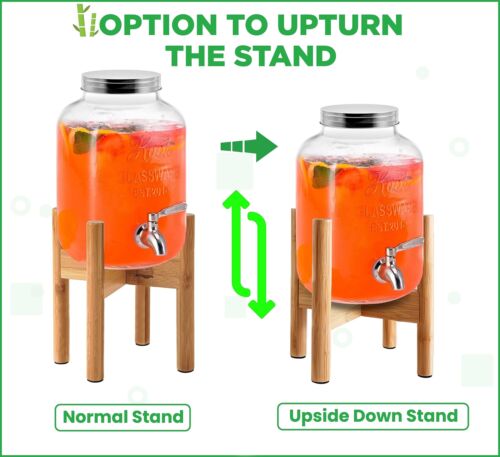 Drink Dispenser Stand Holds Up To 10kg Adjustable Fits Small Medium And Large Di - Picture 4 of 9