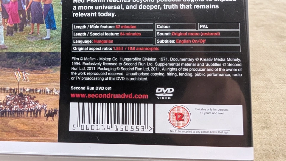 Red Psalm A film by Miklos Jancso 1971 Hungary DVD PAL - Image 3 of 4