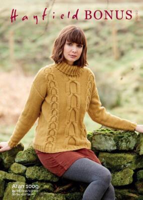 Sirdar Strickmuster - Hayfield Bonus Aran, Pullover 10080