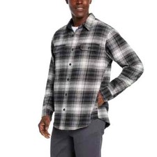 Orvis Men s Spread Collar Flannel Shirt, Gray, M
