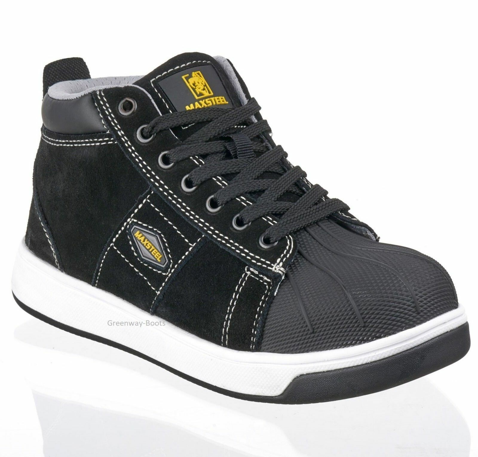 NEW MENS LIGHTWEIGHT HIKER ANKLE WORK STEEL TOE CAP SAFETY BOOTS SHOES