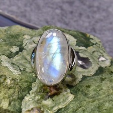 Mondstein Ring, 925er Silber, Edelsteinring (24006), Edelsteinschmuck
