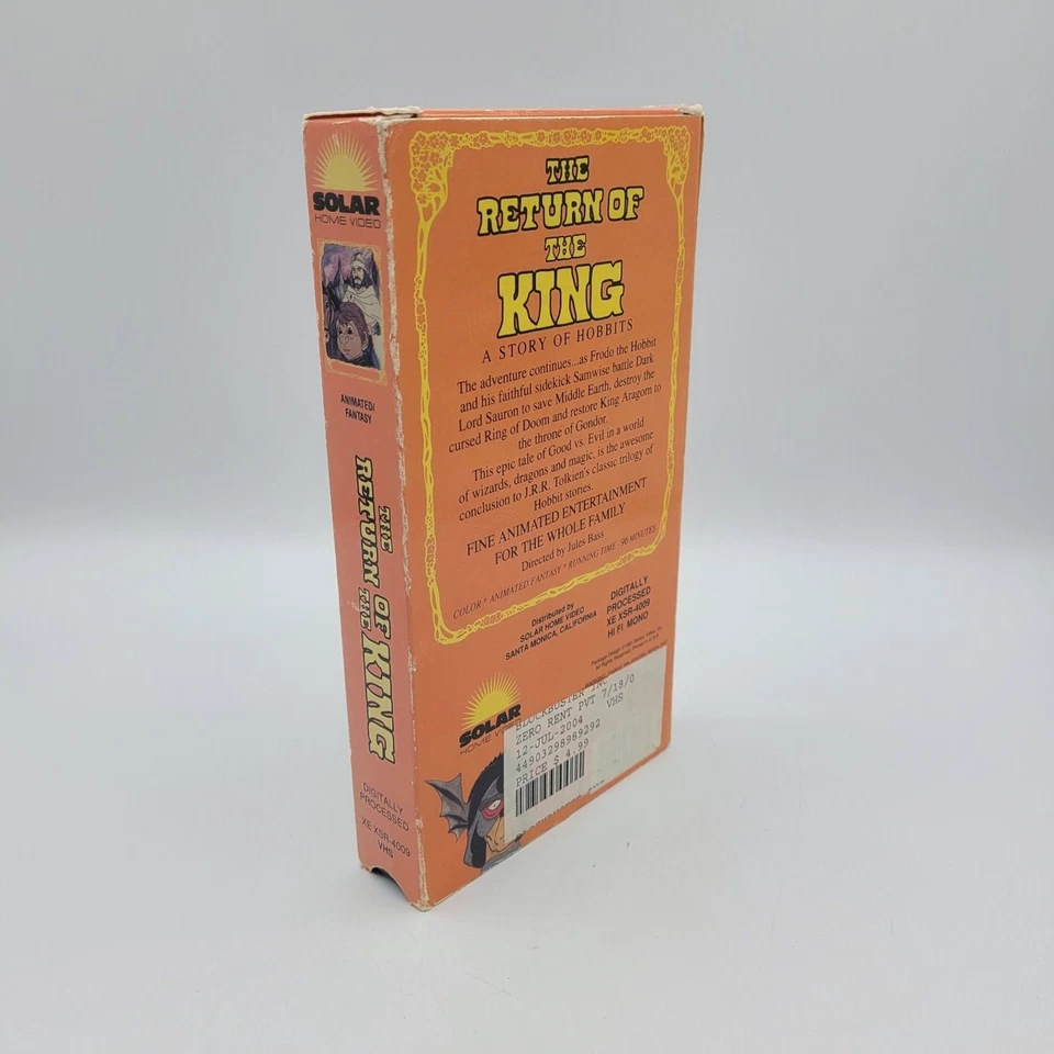 The Return of the King: A Story of Hobbits VHS, 1991 Blockbuster - Image 3 of 4