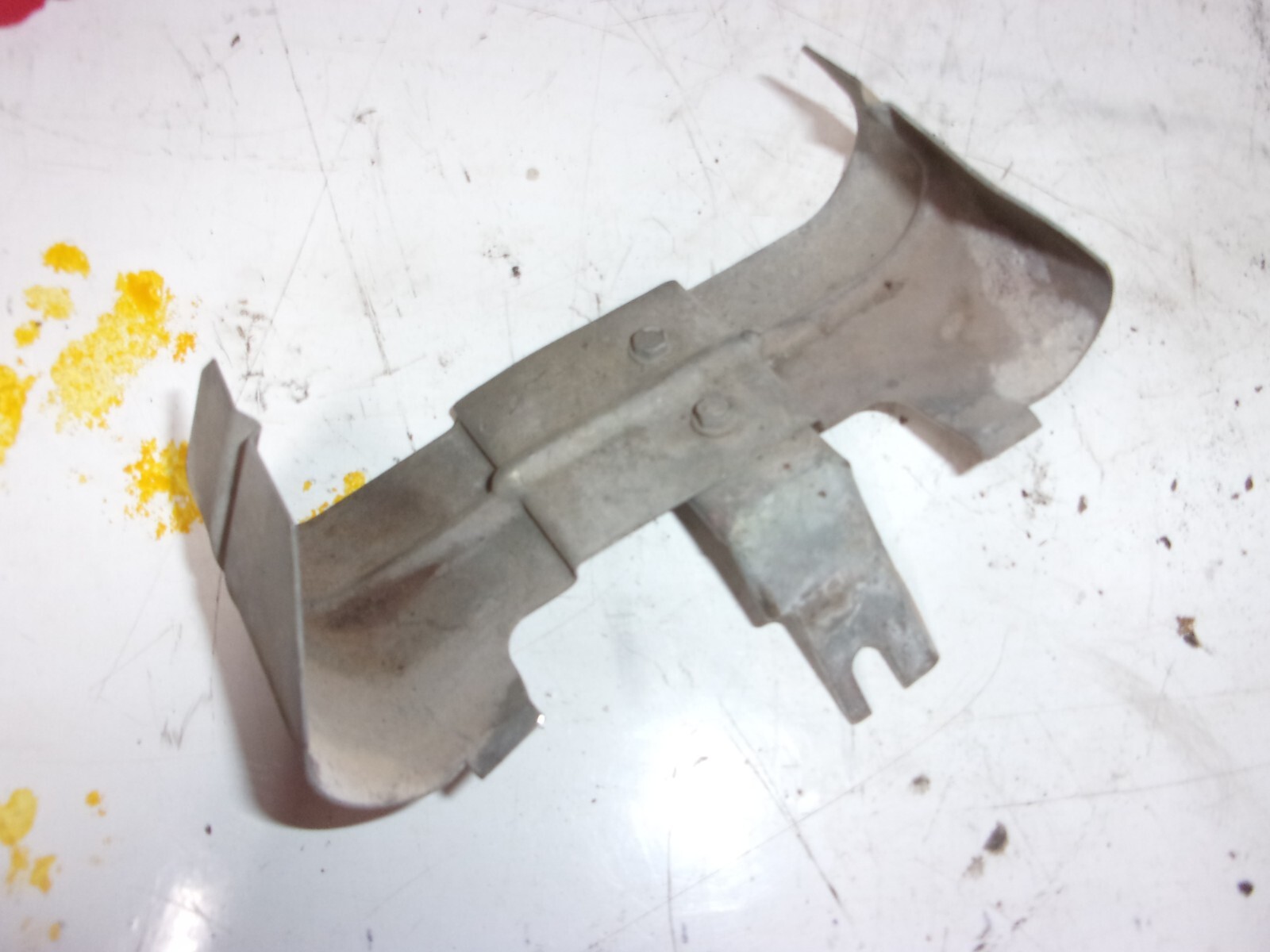 Small Block Chevy Chevrolet Exhaust Manifold Spark Plug heat shield eBay