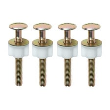 4Pcs Toilet Seat Screws Steel Toilet Seat Hinge Bolts and Nuts Heavy Duty Toi...