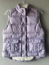Polo Jeans Co Women's Vest Jacket Medium Lilac Puffer Down Waterfowl Filler 2326