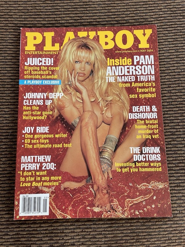 Playboy Magazine May 2004 Pam Anderson Johnny Depp Interview Matthew Perry