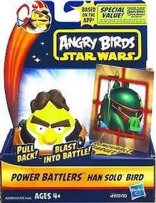 Angry Birds Star Wars Hans Solo Bird Power Battlers NIB Hasbro new in box 