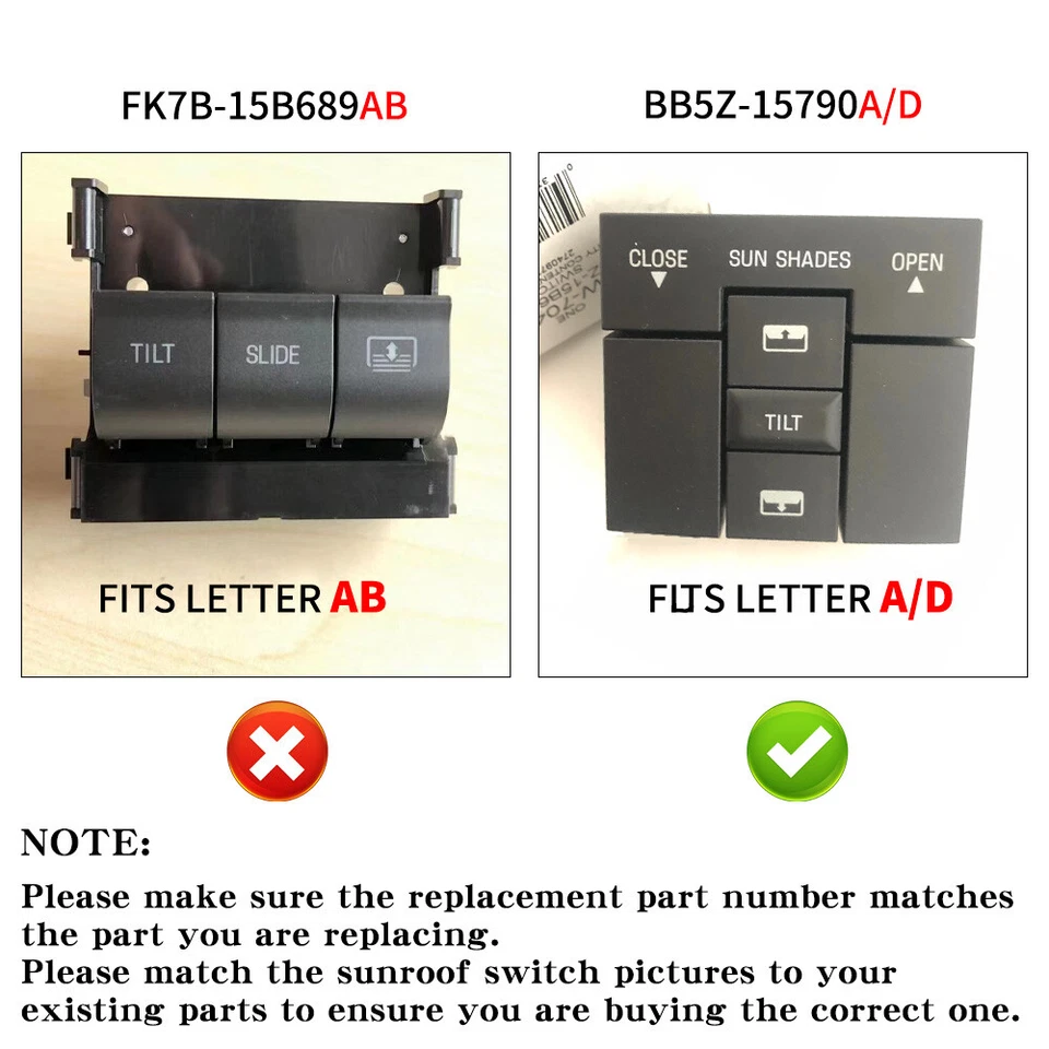 2Pcs Right & Left Sunroof Moon Roof Motor for Ford Explorer 2011-2017 BB5Z15790A - Imagem 2 de 4