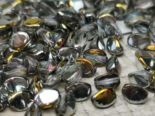 100 Czech glass pinch spacer beads 5 x 3 mm - VARIATY of COLORS - Picture 12 of 46