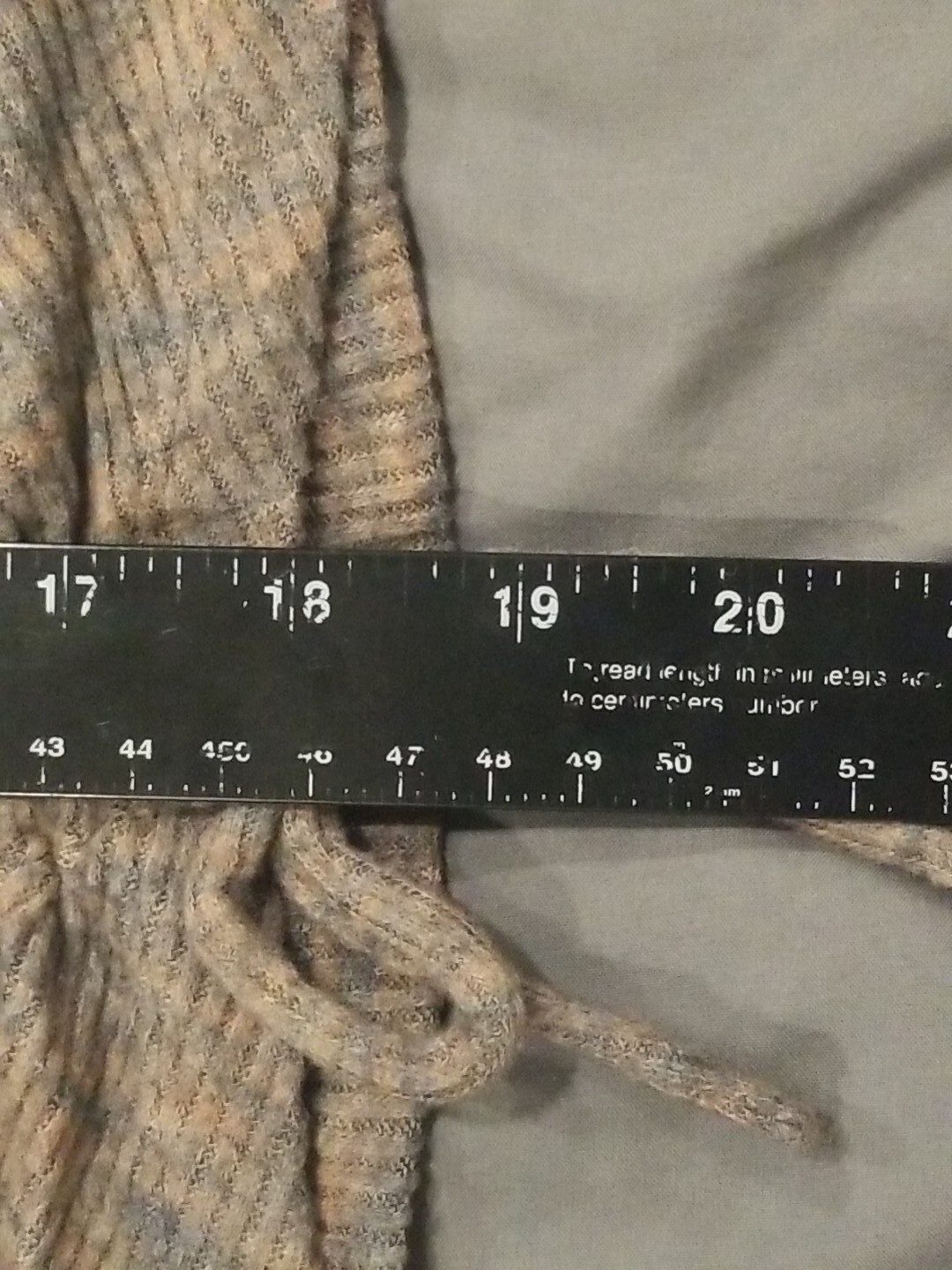 Wild Fable Shirt Womens Large Brown Gray Crop Keyhole Front Tie Long Sleeve