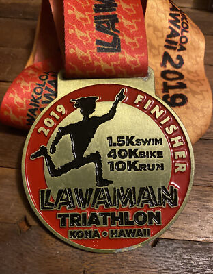 2019 LAVAMAN TRIATHLON WAIKOLOA BIG ISLAND HAWAII FINISHERS MEDAL