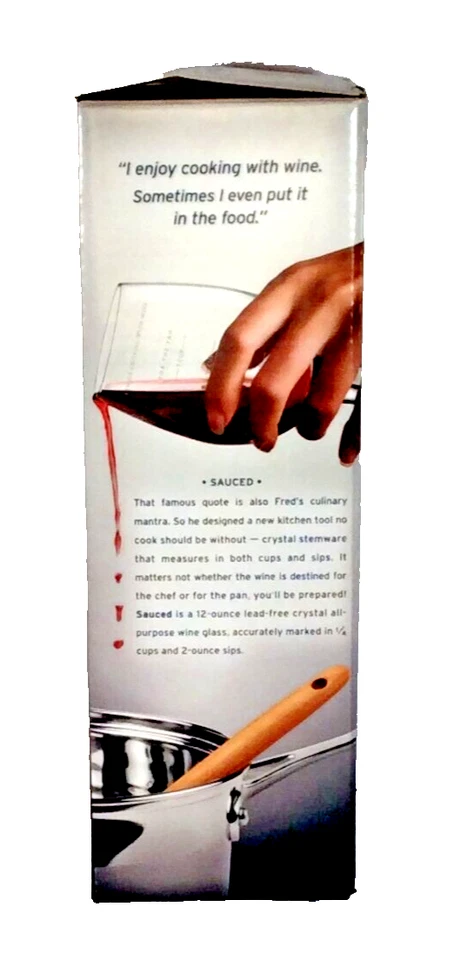 FRED SAUCED - LA COPA DE VINO MEDIDORA. NUEVO EN CAJA Foto 2 de 3