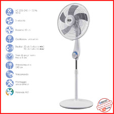 Ventilatore a Piantana con Telecomando da Terra Silenzioso Grande 40cm CFG EV094