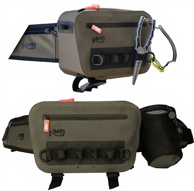 Waterproof Fishing Fanny Pack, Fly Fishing Chest Pack or Waist Pack. Fishing Tac