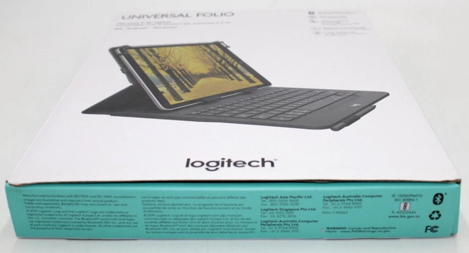 Logitech Universal Folio Y-R0063 w/ Integrated Bluetooth 3.0 Keyboard - Image 3 of 4