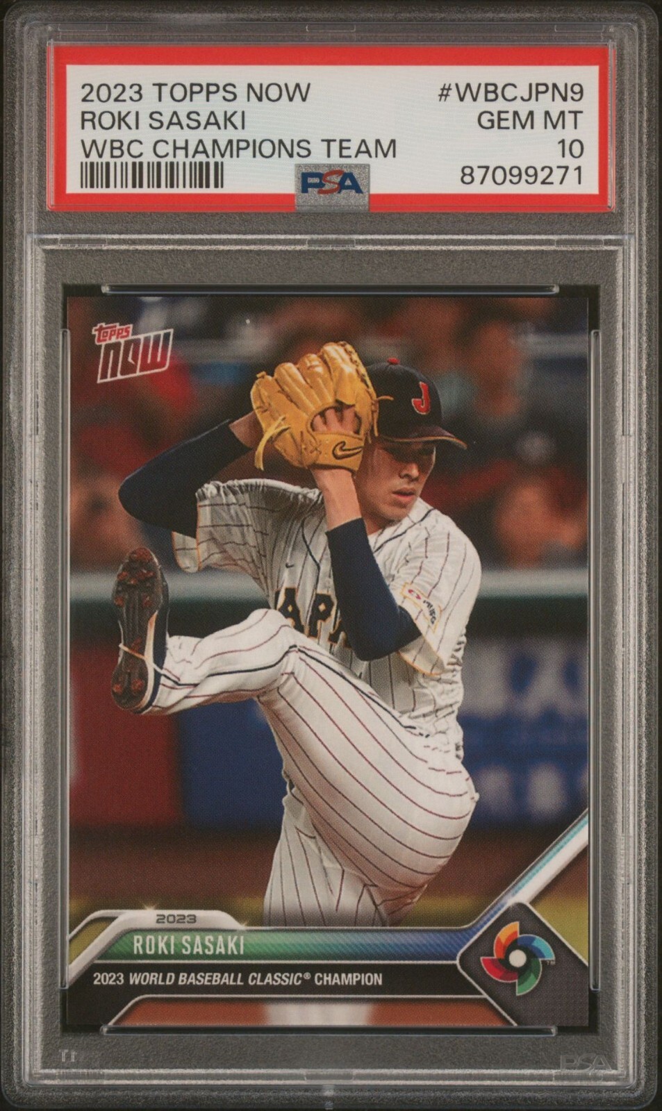 全世界49枚限定（12/49）ブルーパラレル】佐々木朗希 WBC Topps now-19