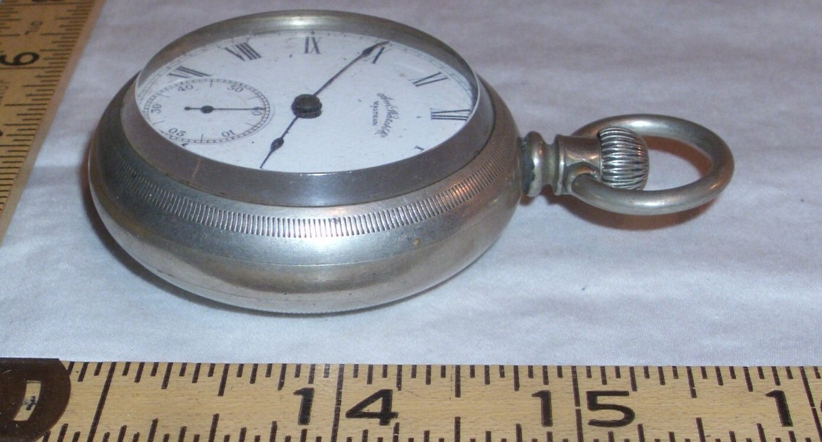 ［鑑定済］American Waltham Watch silver925 VINTAGE AMERICAN WALTHAM COIN SILVER POCKET WATCH NOT