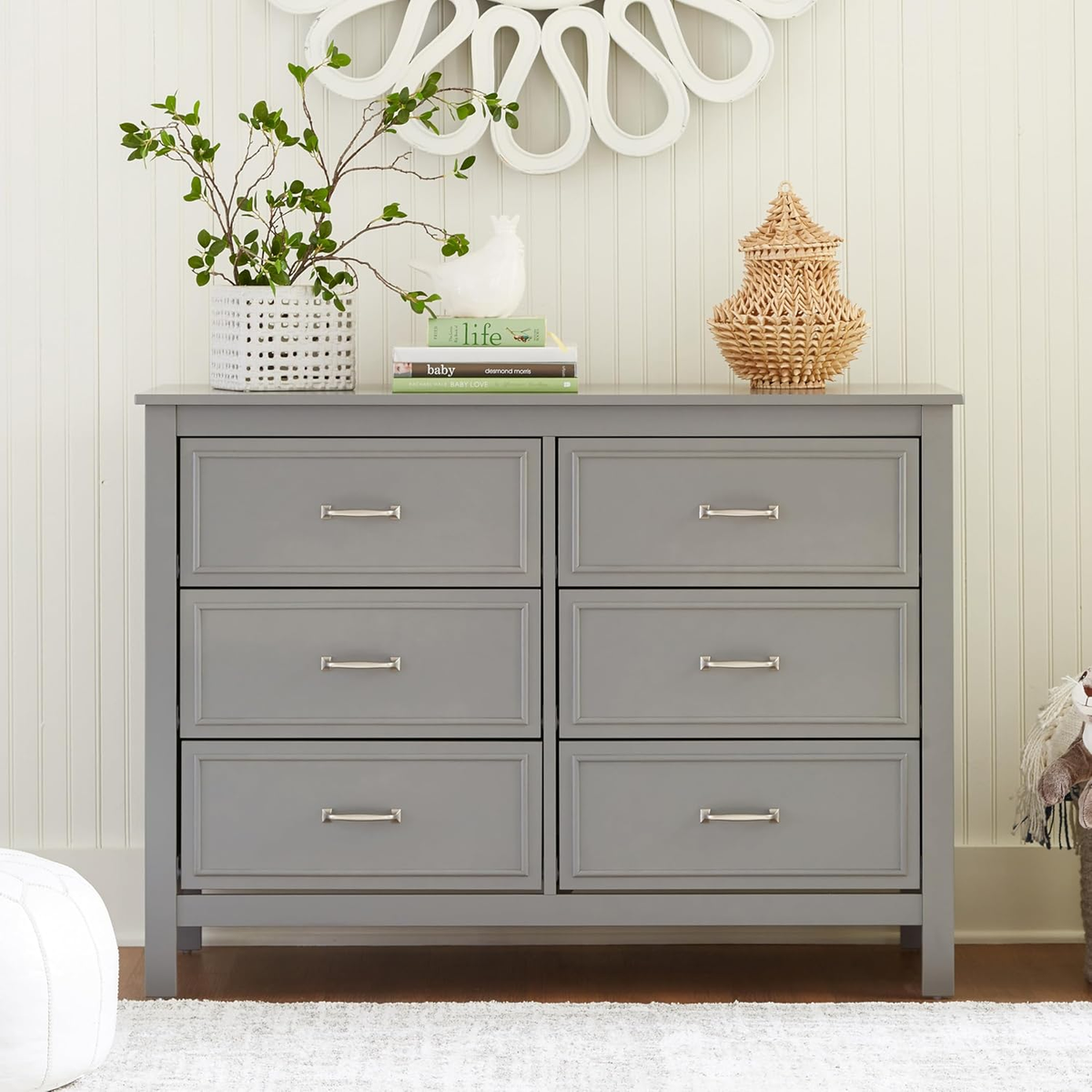 davinci charlie dresser grey Charlie 6-Drawer Double Dresser DaVinci Baby