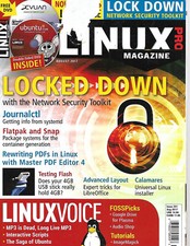 LINUX PRO MAGAZINE AUGUST 2017 ISSUE 201  DISC, FRONT COVER HAVE MINOR DAMAGE.