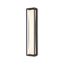 Z-Lite Baden Outdoor Black 24 in Outdoor Hardwired Cylinder Wall Sconce w/LED