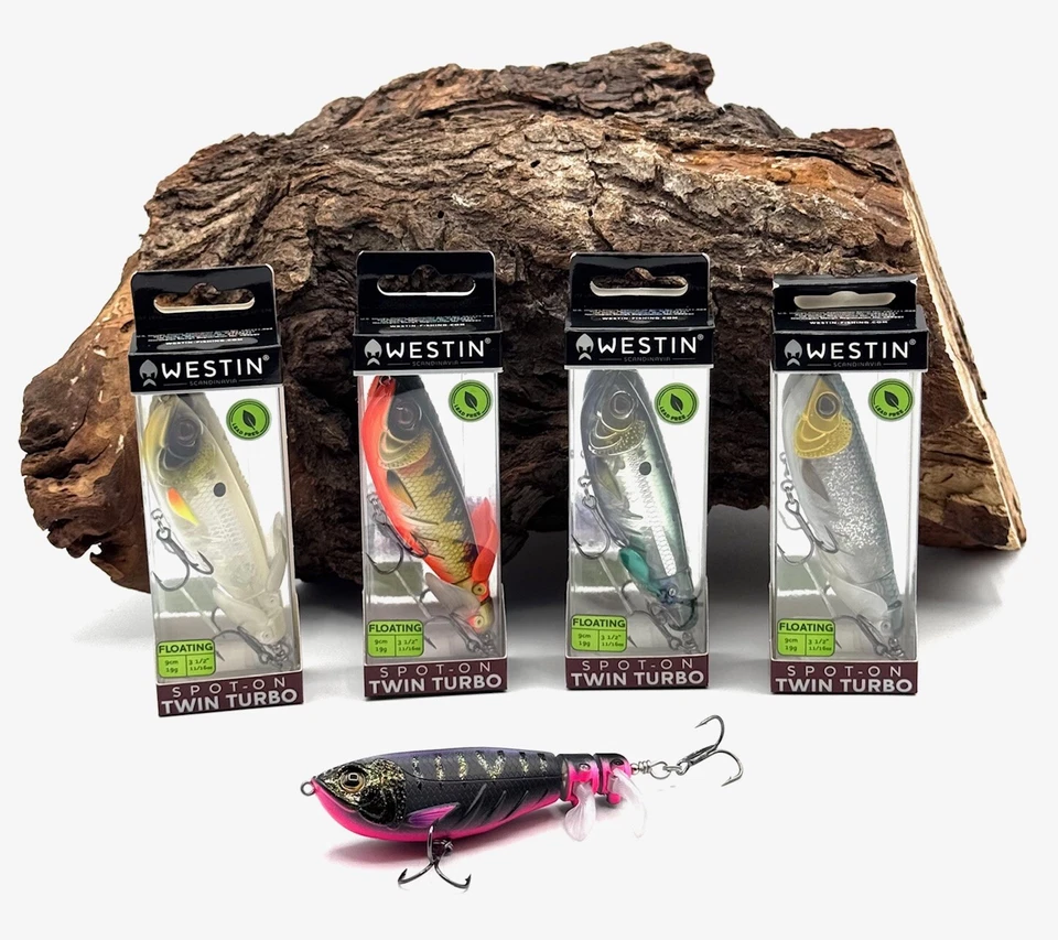 Westin Spot-On Twin Turbo 9cm 19g 5 Farben Oberflächenköder Plopper Topwater