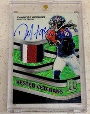 DeAndre Hopkins Spectra Vested Veterans /25 Autograph 3 Color Patch Texans SSP 