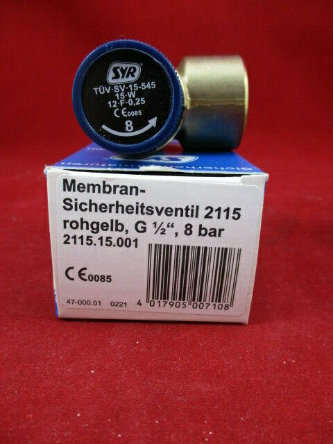 SYR Austausch-Sicherheitsventil 2115.1 für SG 24 25 DN 20 8bar mit SYR Austausch-Sicherheitsventil 2115.1 für SG 24 25 DN 20 8bar mit