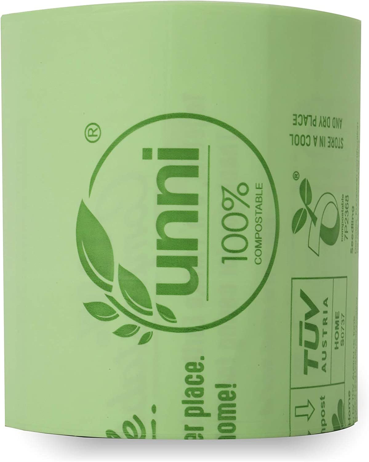 UNNI CB13G50 13 Gallon Heavy Duty Compostable Trash Bags 50 Pieces