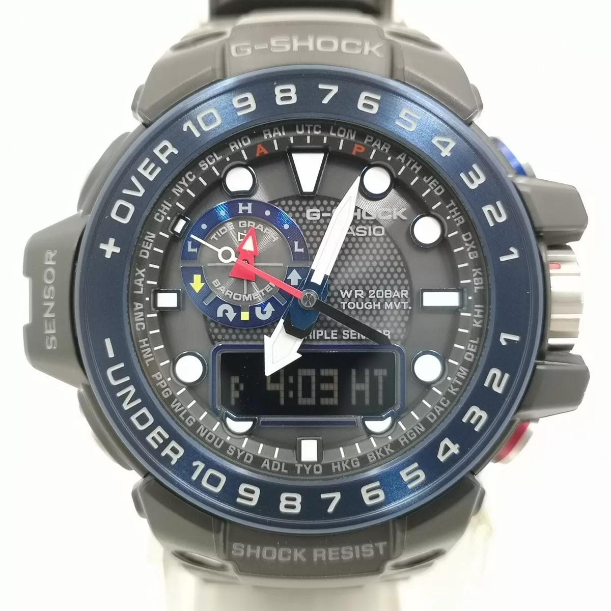 CASIO G-SHOCK GULFMASTER GWN-1000B-1BJF Blue Black Solar Men's Watch New in  Box