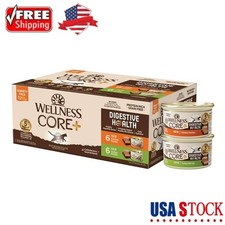 Wellness CORE Digestive Health Pate Adult Wet Cat Food Natural Protein-Rich 12PC