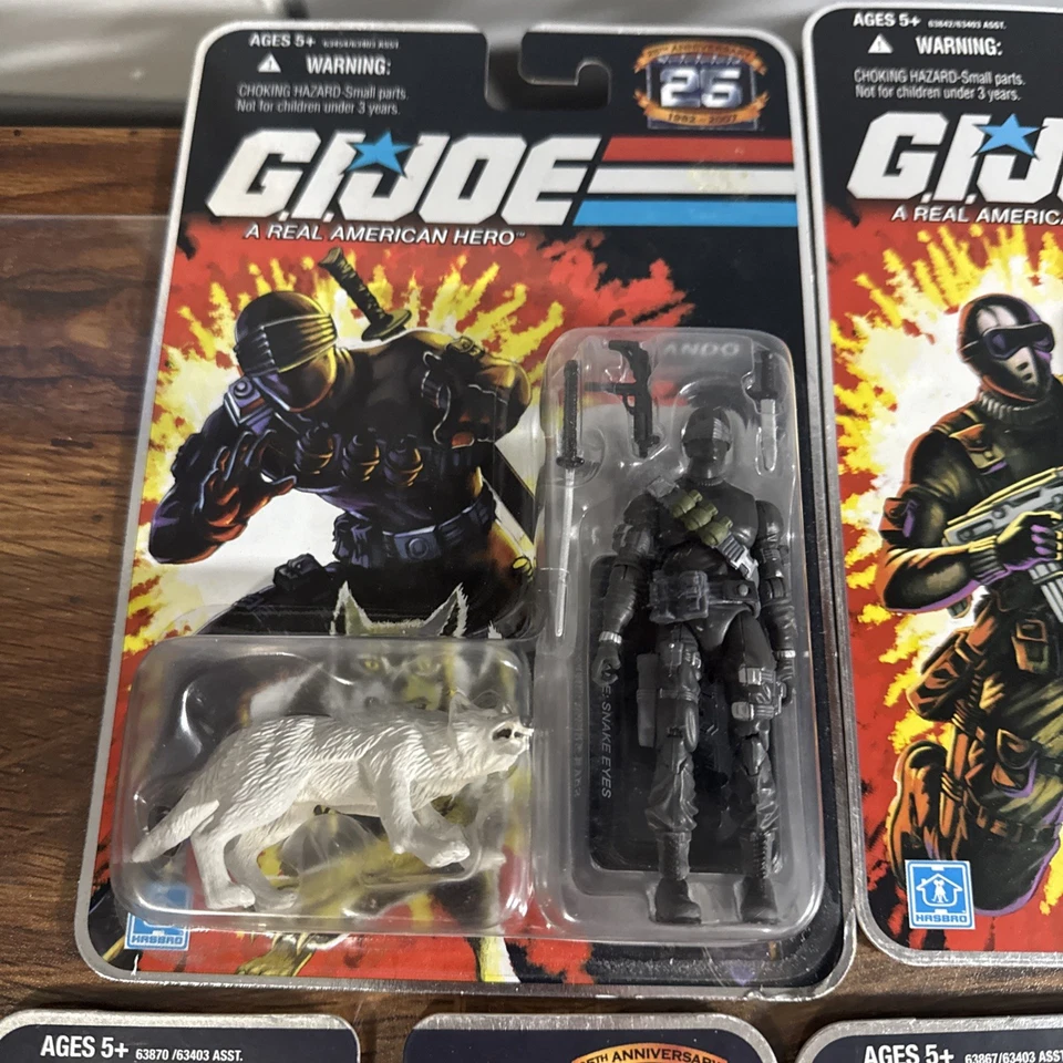 G.I. Lote de 15 figuras cardadas Joe 25 aniversario sin usar, en caja 2007 Hasbro nuevas Foto 2 de 4
