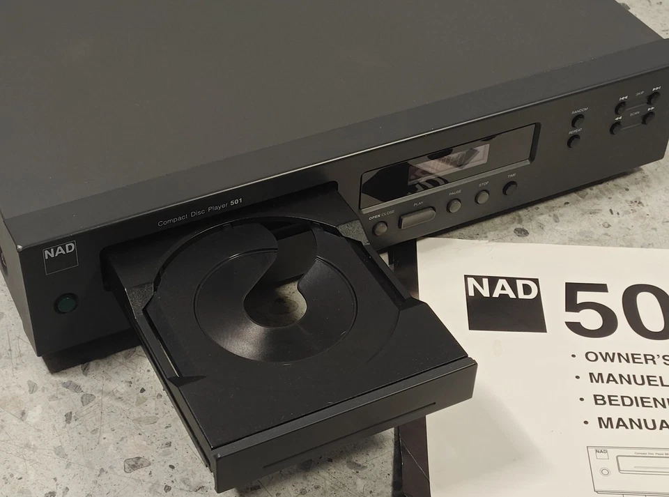 NAD 501 Hi-Fi disco compacto reproductor de CD Philips CDM 4/19 mecánico 1995 bombillas nuevas + correa Foto 3 de 4