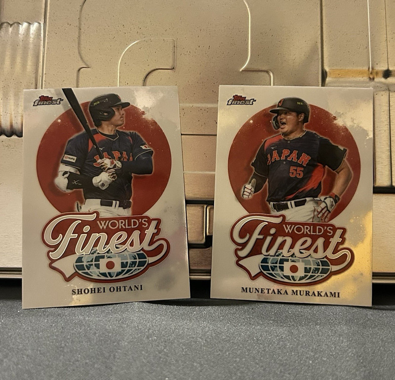 Topps 2026 Finest World's Finest Refractor Lot (2) Ohtani/Murakami WF-22/24