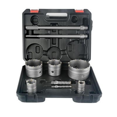BINOTA 9PCS Concrete Hole Saw Kit, Rotary Hammer Core Bit Hole Saw, with SDS ...