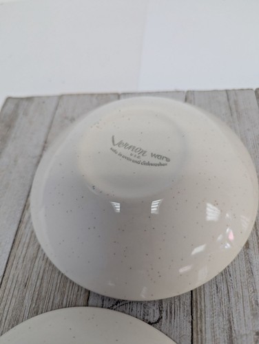 Vintage Set of 4 Vernonware Metlox Heavenly Days 5 1/2" Dessert Bowls MCM - Picture 8 of 10