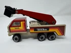 Vintage 1970's Tonka Boom Bucket Lift Truck RARE Red Version Pressed Steel
