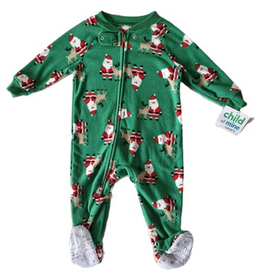 WEIHNACHTEN  Jungen Schlafanzug EINTEILER 1A Qualität von Carter's Gr 80/86 NEU