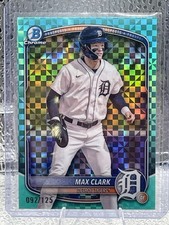 2025 Bowman - Chrome Prospects Max Clark #BCP-24 Aqua X-Fractor /125 (RC)