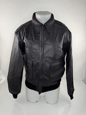Chaqueta de Cuero SPORTY PILOT SHOP Tipo A-2 Bomber PIEL DE CABRA M - EXCELENTE