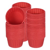 100 StüCk Mini Cupcake Liners Backen Von Cupcakes, Cupcake-Muffin-FöRmchen Rot