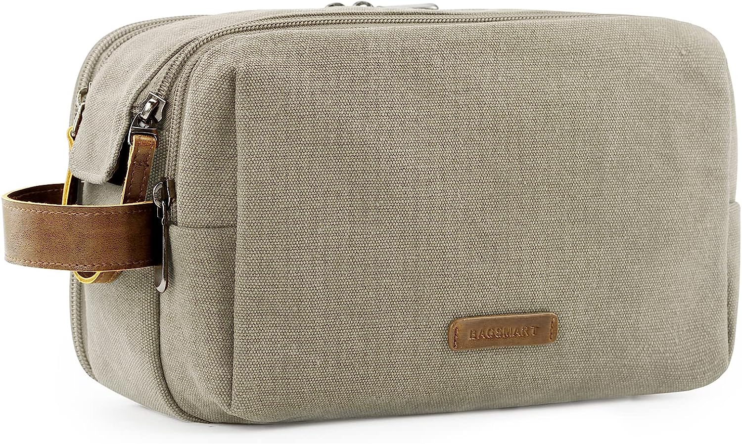 Toiletry Bag for Men, Canvas Travel Toiletry Organizer Dopp Kit Water-Resistant-image