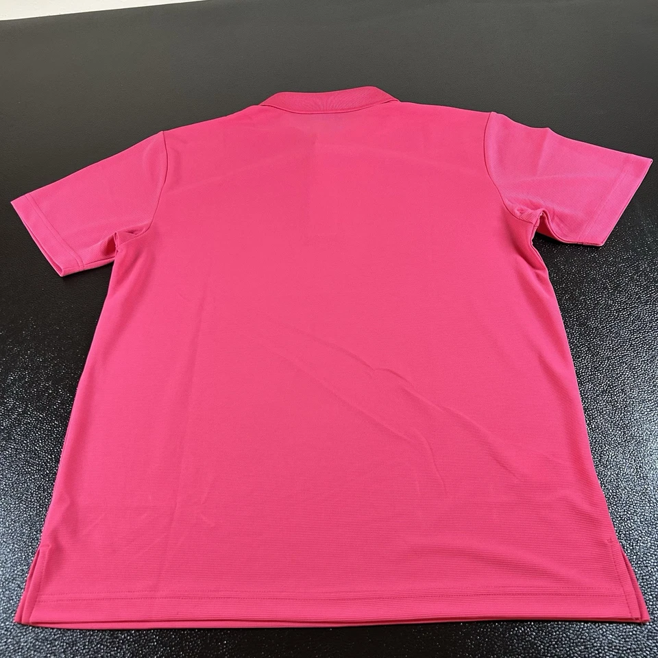 Grand Slam Performance Polo Shirt Mens Medium Pink Short Sleeve Golf Athletic - Image 4 of 4