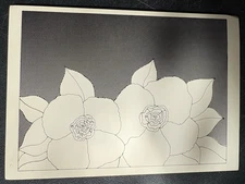 art postcard Lynette Ruschak Deux Fleures 1979 Ram Publications rare