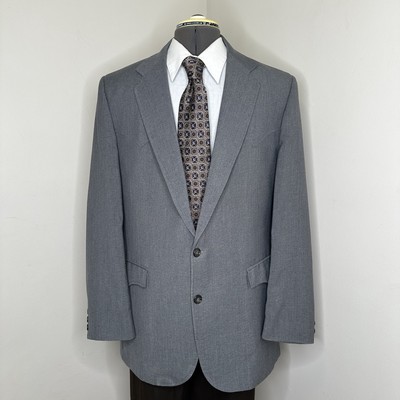 Circle S Mens 43L Blazer Gray XL 47'' Sport Coat Suit Jacket Western Cowboy USA