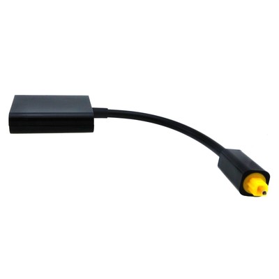 Dual Port Toslink Digital Fiber Optical Adapter Splitter Audio Cable 1 In 2 Out;