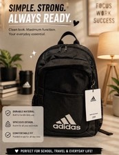 Adidas Daily Originals Black Backpack with Laptop Sleeve